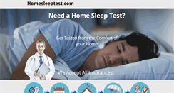 Desktop Screenshot of homesleeptest.com